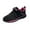 Hot Pink, variant on Girls Sneakers Solid Color Mesh Woven Upper Breathable Comfortable Running Shoes For Kids ,11-11.5 Years