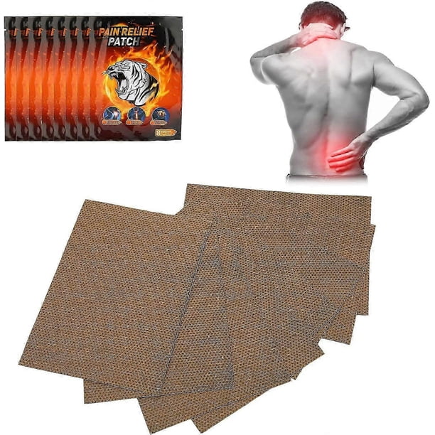 80pcs Tiger Patches, Chinese Red Tiger Back Patch Ultra Strength Heat Patches for Muscle Joint of Knee Shoulder Neck Pain
