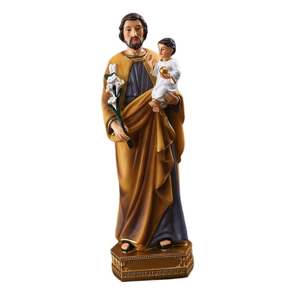 Statue, 8" H, , Resin and , Decorative, Religious Gift, Decor, Durable, Long Lasting