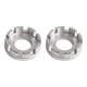 thumbnail image 4 of Yuarrent Llave de radios para bicicleta, ajustador portátil para bicicletas, reparación de ruedas de ciclo de mantenimiento, ajuste de pezón, Plata 2piezas, 4 of 6