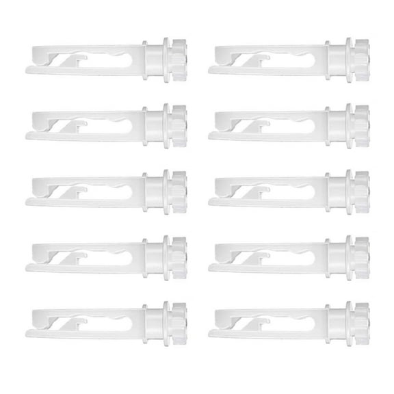Vertical Blind Stem Repair Kits 10Pcs White Replacement Clip for Quick and Easy Curtain Maintenance