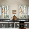 thumbnail image 2 of Tier Window Curtains Pattern Thanksgiving Theme Fall Leaves Harvest,27.5x39in kitchen curtains fall holiday curtain, 2 of 4