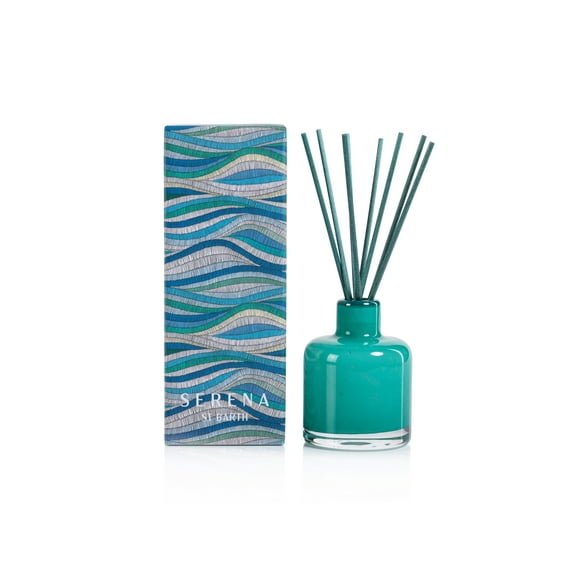 LEMON THYME Zodax Serena Saint Barth REED DIFFUSER Seafoam Blue 4 oz