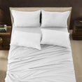 thumbnail image 3 of LDC Lux Decor Collection 6 Piece Bed Sheet Set Deep Pocket Ultra Soft Microfiber Bedding Sheets Twin XL - White, 3 of 5