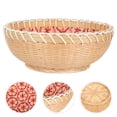 thumbnail image 3 of WEUVEB Beige Woven Basket - and Sturdy Kitchen Storage Organizer for Pantry and Home, 3 of 9
