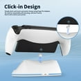 thumbnail image 4 of Charging Stand for PlayStation Portal, Enhanced Stability Charger Dock or Station with On/Off RGB Light and Type-C Cable, Pogo Pin Adapter and 30° Comfort Angle Design for PS Portal (White), 4 of 7
