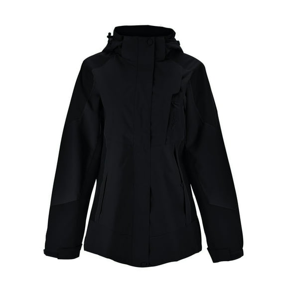 YOUSNH Women's Solid Color Thin Single Windproof Breathable and Wear Outdoor Mountaineering Jacket Womens Coats Black M