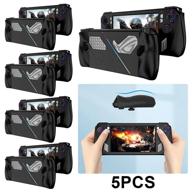 Funda para Consola Juegos Silicona/TPU Con Soporte Rog Ally (Silicona) Negra