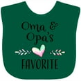 thumbnail image 3 of Inktastic Oma and Opa's Favorite- Heart Grandchild Boys or Girls Baby Bib, 3 of 4
