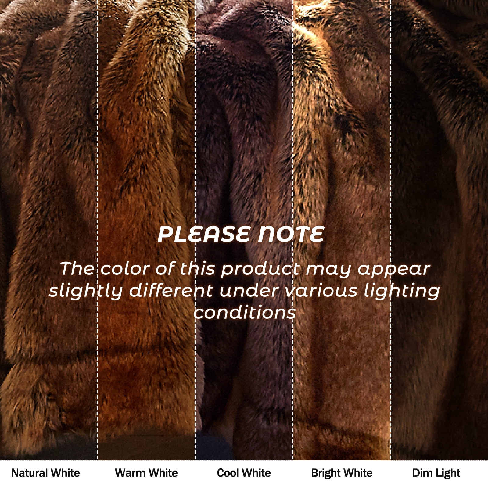 Cozylore Luxury Faux Fur Throw Blanket for Bed Super Thick Warm Long Fluff Fuzzy Blankets for Bedroom Living Room, 90" x 108", Brown