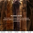 thumbnail image 7 of Cozylore Luxury Faux Fur Throw Blanket for Bed Super Thick Warm Long Fluff Fuzzy Blankets for Bedroom Living Room, 90" x 90", Brown, 7 of 7