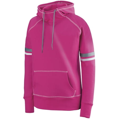 Augusta S Ladies Spry Hoodie Maroon/White/Graphite 5440