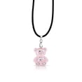 thumbnail image 2 of Besheek Silvertone and Pink Resin Gummy Bear Hypoallergenic Jewelry Set, 2 of 5