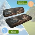 thumbnail image 6 of Pzuqiu Eagle Universal Golf Cart Seat Covers American Flag Soft Portable Sport Golf Cart Seat Cover Towel Blanket Easy to Install Golf Seat Cover for All Club Cars More 2-seats Cart, 6 of 7