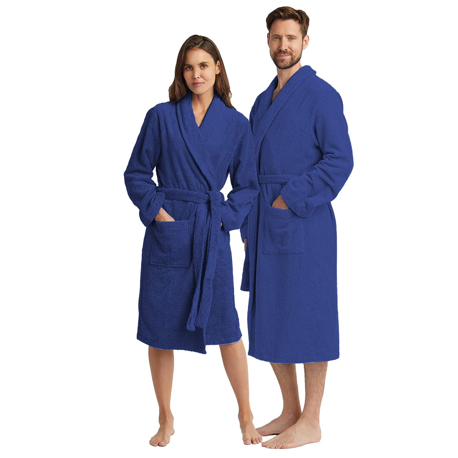Canadian Linen Turkish Cotton Luxurious Terry Bathrobe, [2 Pieces ...