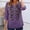 Purple, variant on Long Sleeve Tops for Women V Neck Button Down Cotton Linen Casual T Shirt Tops Summer Tops