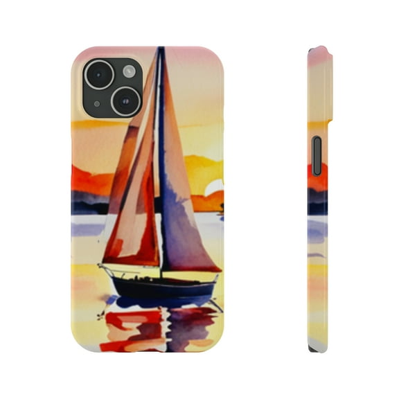 Slim Glossy SmartPhone Cases for Apple iPhone 15 14 13 12 11 8 7 X Models