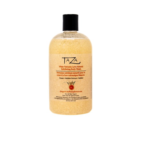 Premium Taza Natural White Volcanic Exfoliating Lava Body Wash