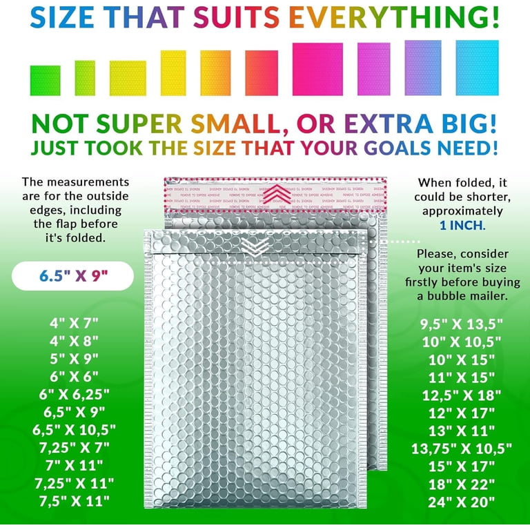 Hologram Metallic Glamour Bubble Mailers - Greenway Worldwide