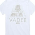 thumbnail image 3 of Star Wars - Light Grey Mono Darth Vader - Toddler And Youth Short Sleeve Tee, 3 of 5