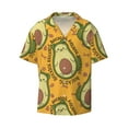 thumbnail image 3 of Goofa Avocado Dog Printed Men's Casual Short-sleeved Shirt,Lightweight Breathable Button-down,Summer Casual men's top,Versatile Fashion shirt-Medium, 3 of 7