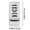 thumbnail image 2 of Stainless Steel Mustache Dad Classic Slim Money Clip Credit Card Holder, 2 of 2