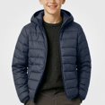 thumbnail image 3 of HAOTAGS Teen Boys Hooded Puffer Coat (9-17) Lightweight Warm Quilted Jacket Gray Size 14, 3 of 6