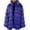 Blue, variant on Lovskoo 2024 Womens Winter Warm Lapel Faux Fur Fuzzy Coat Jacket Overcoat Topcoat Outerwear Black