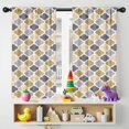 thumbnail image 5 of Blackout Kids Curtains,Multicolor Geometric Quatrefoil Pattern Childrens Insulated Curtains Set Of 2,Bedroom Essentials,Toddler Room Decor 42x54in(106x137cm), 5 of 5