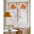thumbnail image 4 of Thanksgiving Pumpkins Kitchen Valances for Windows Farmhouse Linen Window Valance Curtain for Living Room Window Treatment Orange Fall Leaves Vintage Plaid Valance Rod Pocket Topper, 42 x 18 Inch, 4 of 6