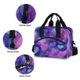 thumbnail image 5 of Insulated Crossbody Lunch Bag 10L Lunch Tote with Adjustable Shoulder Strap for Work Office Picnic Indigo and Violet Hearts, 5 of 6