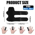 thumbnail image 5 of EcoNesxp 4pcs Finger Support Bracket Finger Stabilizer Finger Joint Fixer for Fractured Finger Correction Arthritis Finger Joint Fixation Pain Relief Pieces Finger Support Bracket Finger Stabilizer F, 5 of 5