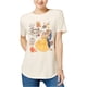 thumbnail image 1 of Disney - Camiseta gráfica para mujer de La Bella y la Bestia, color blanco hueso, pequeña Disney Camiseta gráfica, 1 of 2