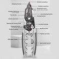 thumbnail image 3 of Electrical Wire Strippers Multifunctional Winding Wires Cable Crimper Wire Clippers Professional Wire Crimping Tool, 3 of 7