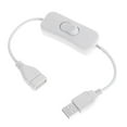 thumbnail image 2 of BELOVING 2xUSB 2.0 A Male to A Female Extension Extender Cable With Switch ON OFF, 2 of 10