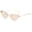 Gradient Tea, variant on Fashion Triangle Cat Eye Sunglasses Women Metal Rimless Women's Sunglasses Black Elegant Cool Girl Eyewear Trendy-USA