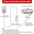 thumbnail image 6 of Led Strip Lights 16.4 Feet Dimmable Warm White Led Light Strip Flexible Led Rope Lights 12v Under Cabinet Lighting Kits with UL Power Supply, Adhesive Clips, Dimmer Switch and Connectors 1, 6 of 27