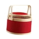 thumbnail image 2 of Cesta tejida de bambú, cesta para almacenar alimentos, contenedor de alimentos, cesta multiusos para compras. 26cmx19cm, 2 of 9