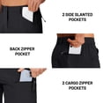 thumbnail image 2 of TACVASEN Men's Cargo Work Shorts Lightweight Quick Dry Waterproof 5 Zipper Pockets for Hiking Fishing Black Size 40, 2 of 7