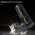 thumbnail image 2 of Couvre-chaussures Imperméables pour Bottes de Pluie avec Bandes Réfléchissantes pour Hommes et Femmes Camping Randonnée Pêche, 2 of 8