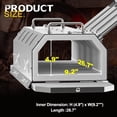 thumbnail image 4 of 2600°F Propane Gas Forge with Double Doors – Large-Capacity Stainless Steel Blacksmithing and Knife-Making Equipment, Portable Farrier Tool, Gas Welding Forge Kit (Four Burners), 4 of 6
