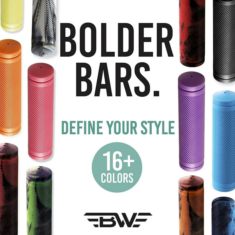 BW USA Mountain Bike Grips Soft MTB Handlebar Grips Bicycle Accessories 130mm Orange Black