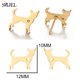 thumbnail image 2 of SMJEL-pendientes con pasador de acero inoxidable para mujer y niña, joyería para perro salchicha, Chihuahua, accesorios para gatito, 2 of 2