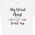 thumbnail image 4 of Inktastic My Great Aunt Loves Me Heart Boys or Girls Baby Bodysuit, 4 of 5