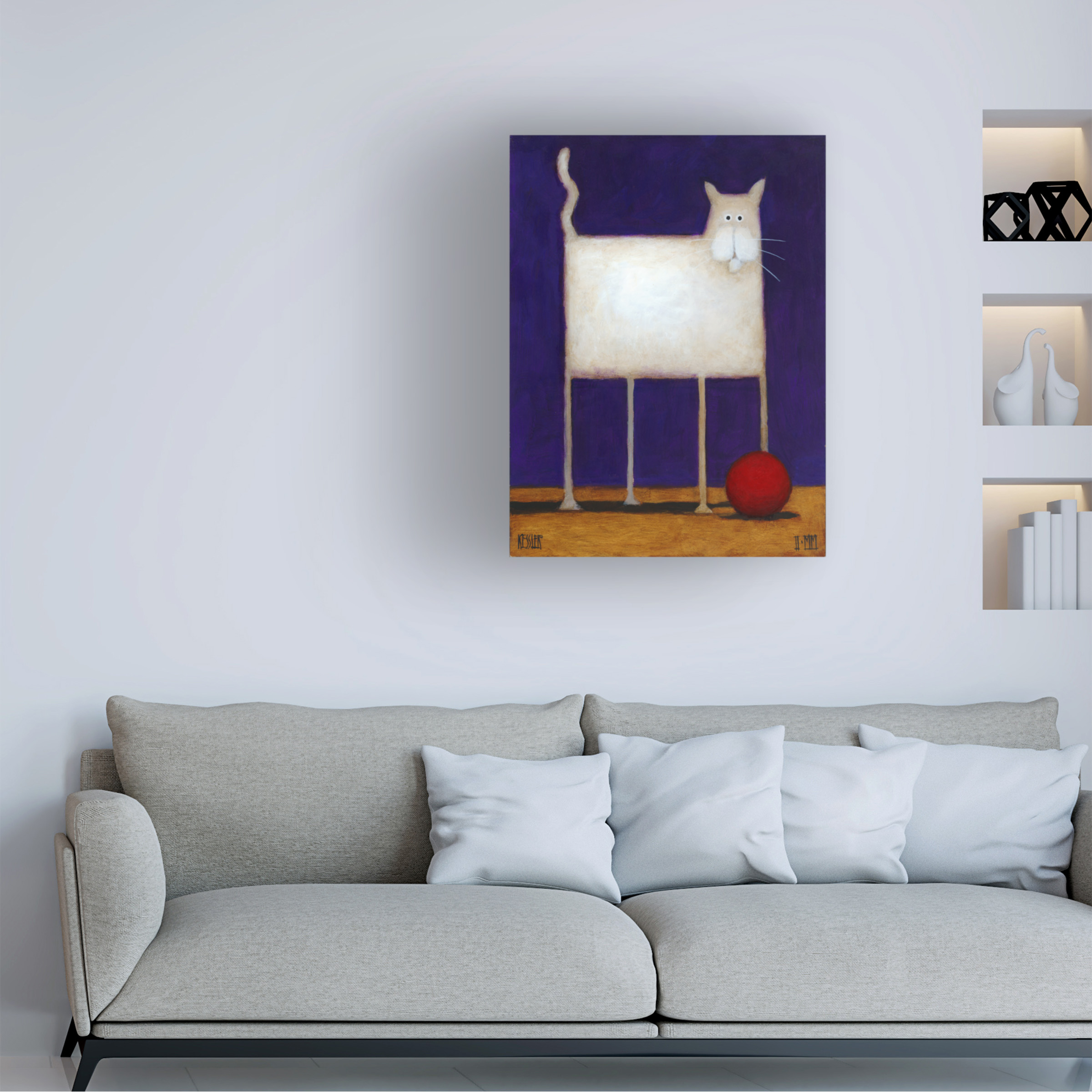 Trademark Fine Art Daniel Patrick Kessler Trouble Canvas Wall Art - 35x47