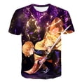 thumbnail image 1 of NOVEDAD DE VERANO 2023, camisetas Demon Slayer 1 3 4 6 8 14 años, camisetas con estampado 3D para niños, camisetas de manga corta con cuello redondo, camisetas 13T Gao Jinjia LED, 1 of 2