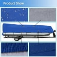 thumbnail image 3 of Labwork Blue Boat Cover PEVA Fabric Suitable for 21ft-24ft Long 102 in Wide Boat, 3 of 5