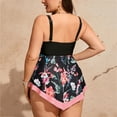 thumbnail image 5 of Lopeceal Womens Plus Size Swim Dress Swimsuit One Piece Tummy Control Bathing Suit Flowy Body Shaping Swimwear, 5 of 6