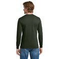 thumbnail image 3 of Gildan Ultra Cotton Crewneck T-Shirt for Men, Long Sleeve Classic Fit Forest Green Tee, 3XL, 3 of 6