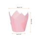 thumbnail image 2 of Vaso de papel Unique Bargains 100 Unidades para hornear cupcakes estilo tulipán Desechables Color rosa, 2 of 6
